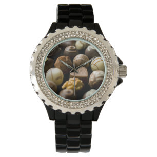 Reloj De Pulsera Almendras garapiñadas deliciosas del chocolate