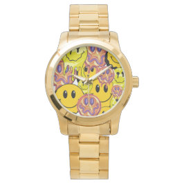 Reloj De Pulsera Almohada Mikitiez Cara Sonriente jardín amarillo