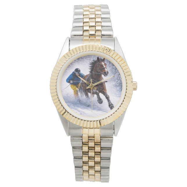 Reloj De Pulsera Almohadillas de ratón de caballo de invierno (Anverso)