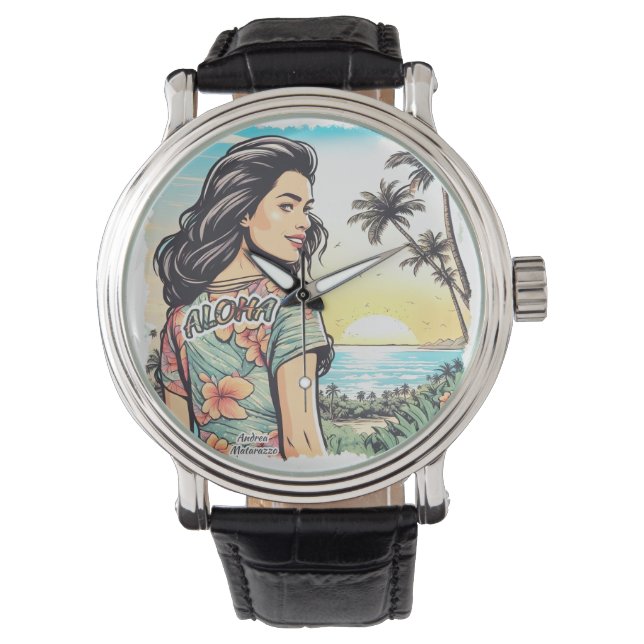 Reloj De Pulsera Aloha Chica (Anverso)