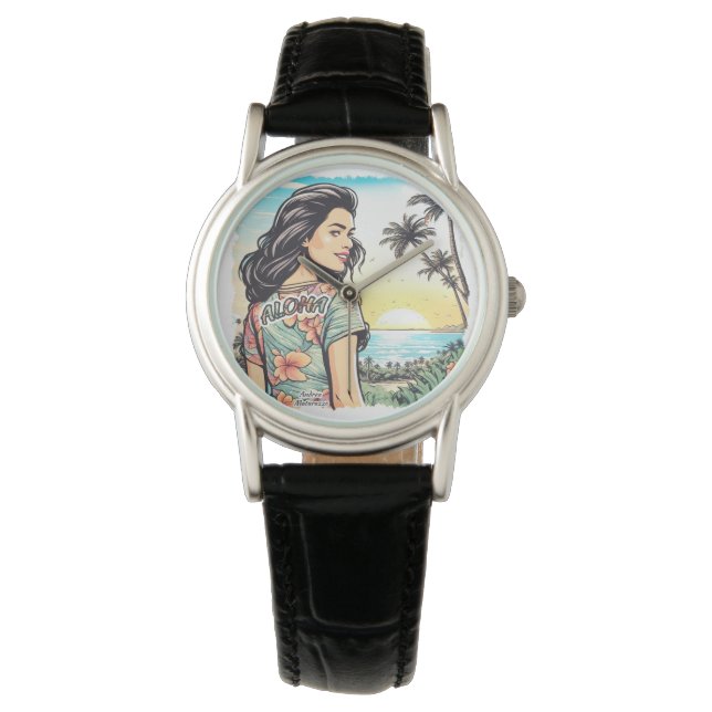 Reloj De Pulsera Aloha Chica (Anverso)