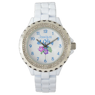 Reloj De Pulsera Aloha Hibiscus Logo Watch