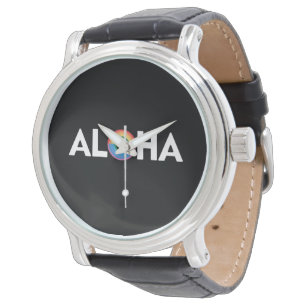 Reloj De Pulsera Aloha Rainbow Island Hawaii Orgullo LGBTQ