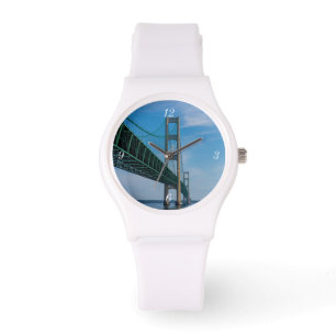 Reloj De Pulsera Along Mackinac Bridge