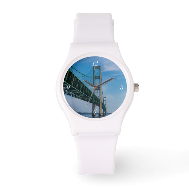 Reloj De Pulsera Along Mackinac Bridge (Anverso)