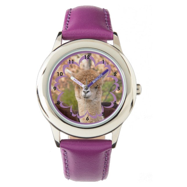 Reloj De Pulsera Alpaca Stainless Steless Purple Watch (Anverso)