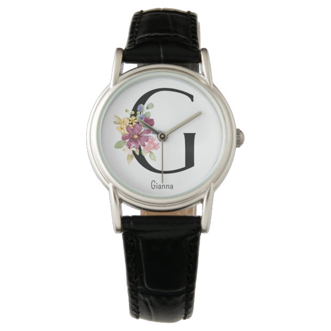 Reloj De Pulsera Alphabet G Watch para flores silvestres (Anverso)