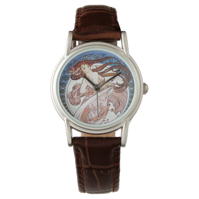 Reloj De Pulsera Alphonse Mucha Diosa (Anverso)