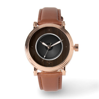 Reloj De Pulsera Altavoz de música Wood