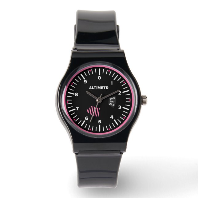 Reloj De Pulsera Altimetr Lady Pilot Aviation Geek (Anverso)