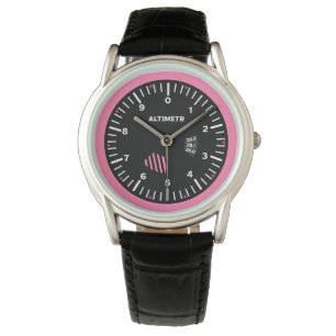 Reloj De Pulsera Altimetr Lady Pilot Aviation Geek