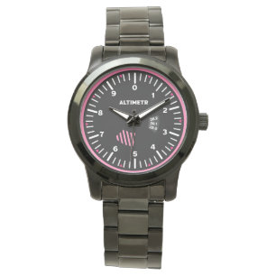 Reloj De Pulsera Altimetr Lady Pilot Aviation Geek