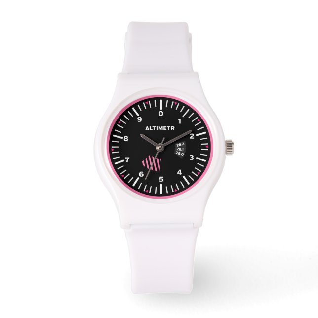Reloj De Pulsera Altimetr Lady Pilot Aviation Geek (Anverso)