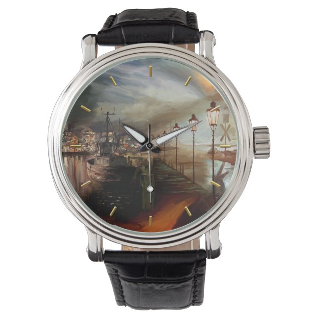 Reloj De Pulsera Alucinación de la lámpara de la calle (Anverso)