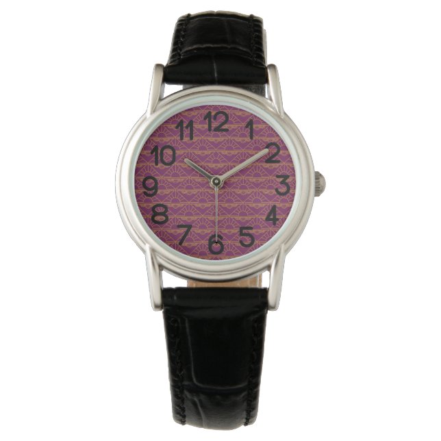 Reloj De Pulsera Amanecer Art Deco (Anverso)