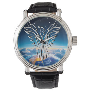 Reloj De Pulsera Amanecer de águila plateada