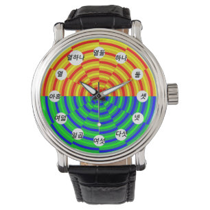 Reloj De Pulsera Amanecer digital (cara coreana) por Kenneth Yoncic