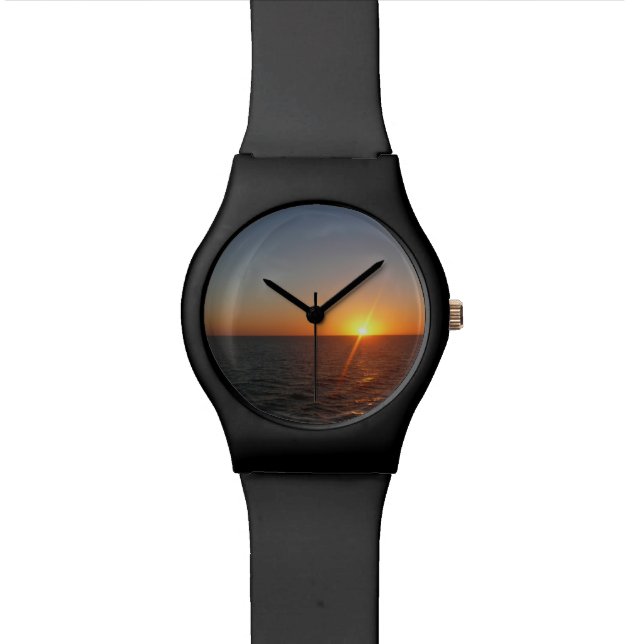 Reloj De Pulsera Amanecer en el Mar III Océano Atlántico (De cerca)