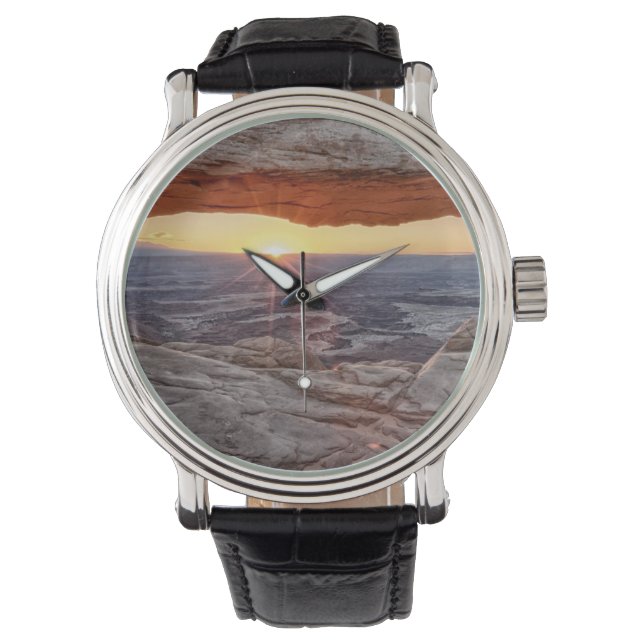 Reloj De Pulsera Amanecer en Mesa Arch, Parque Nacional Canyonlands (Anverso)