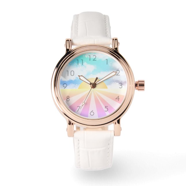 Reloj De Pulsera Amanecer Glorioso (Anverso)