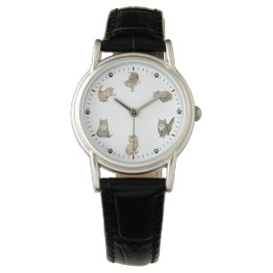 Reloj De Pulsera Amante de mascotas de ilustraciones de felpa