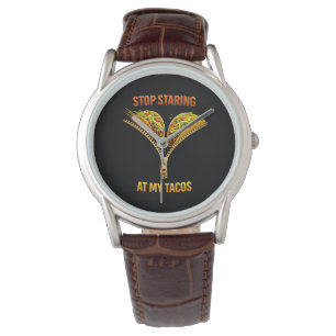 Reloj De Pulsera Amante de Tacos Divertidos Deja de Mirar