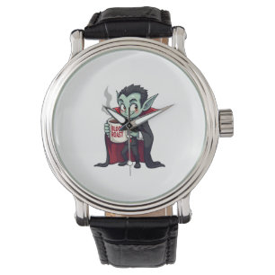 Reloj De Pulsera Amante del café vampiro � Camiseta de Latte Espelu