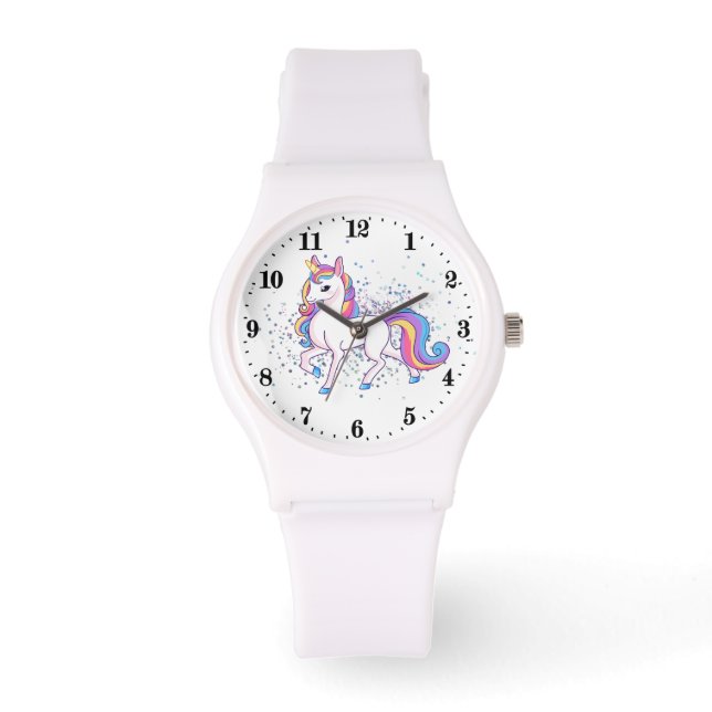 Reloj De Pulsera amantes de la fantasía de unicornio (Anverso)