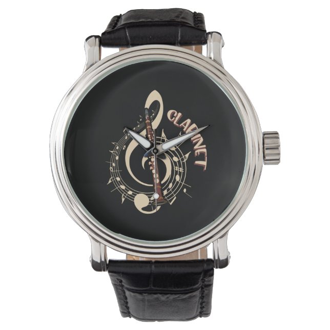 Reloj De Pulsera Amantes de la música de instrumentos musicales Cla (Anverso)