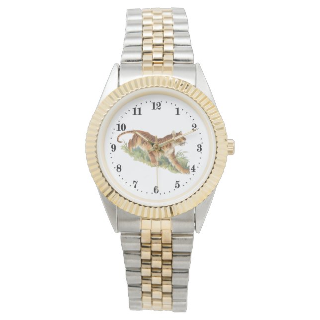 Reloj De Pulsera amantes de tigres lindos (Anverso)