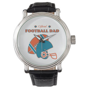 Reloj De Pulsera Amantes del fútbol naranja azul