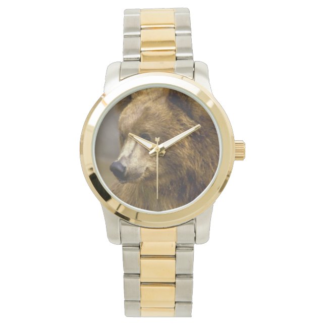 Reloj De Pulsera Amantes del oso marrón (Anverso)