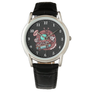 Reloj De Pulsera amantes del patinaje retro fresco