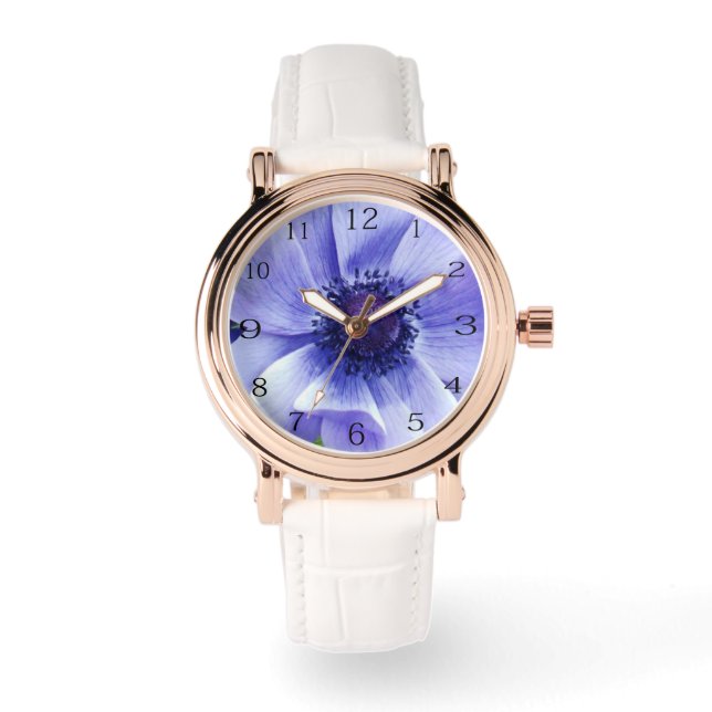 Reloj De Pulsera Amapola azul (Anverso)
