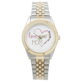 Reloj De Pulsera Amar el corazón del Día de la Madre de mamá