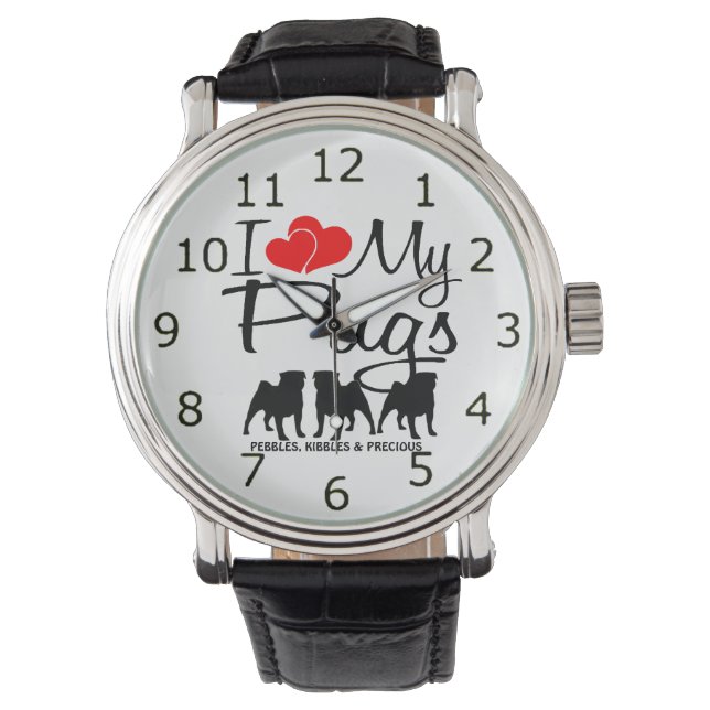 Reloj De Pulsera Amar mis tres cerditos (Anverso)