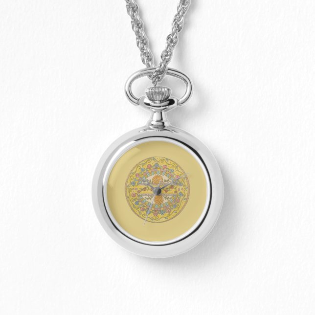 Reloj De Pulsera Amarillo Amanecer  (Anverso)