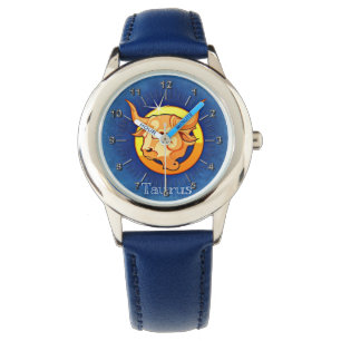 Reloj De Pulsera Amarillo azul Tauro