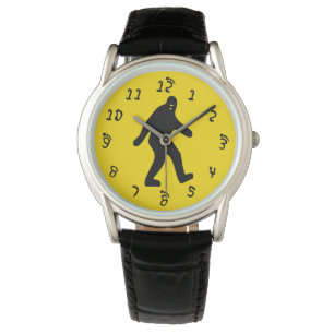 Reloj De Pulsera Amarillo de pie grande
