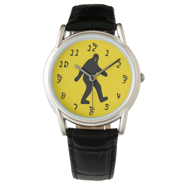 Reloj De Pulsera Amarillo de pie grande (Anverso)