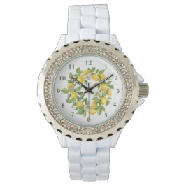 Reloj De Pulsera Amarillo verde de flores de león