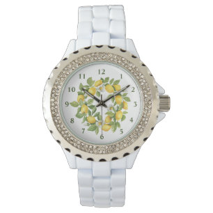 Reloj De Pulsera Amarillo verde de flores de león