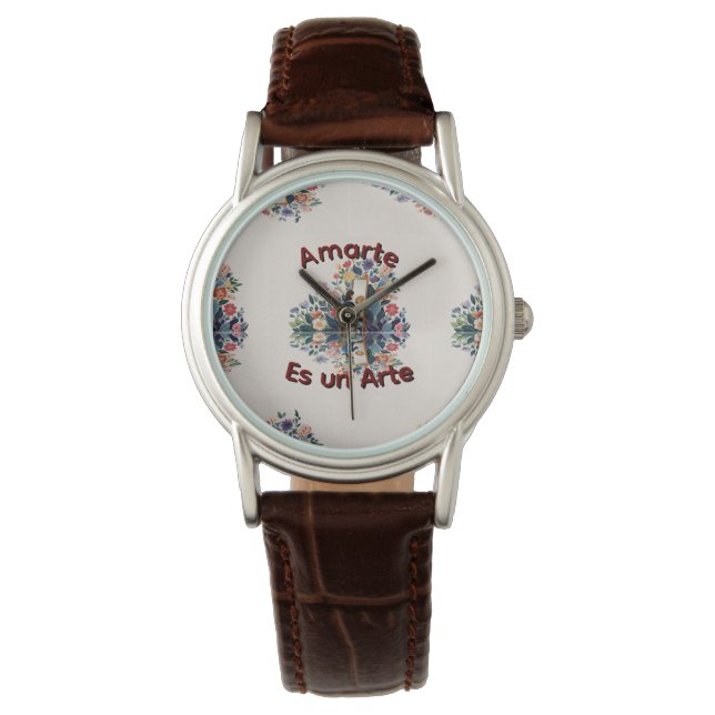 Reloj De Pulsera Amarte es un Arte (Anverso)