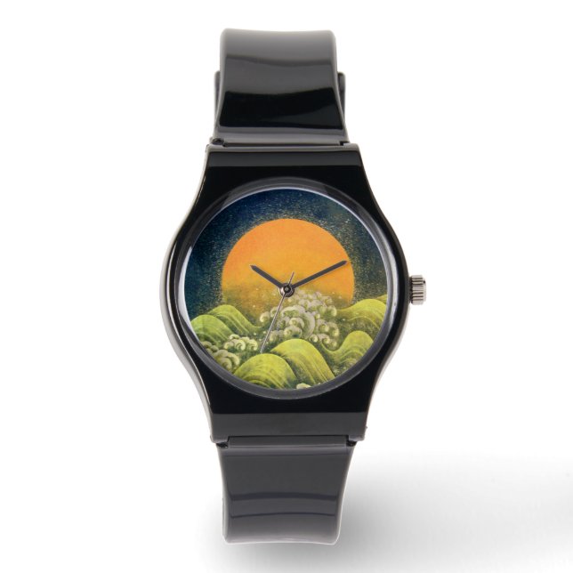 Reloj De Pulsera AMATERASU SUN GODDESS amarillo verde negro (Anverso)