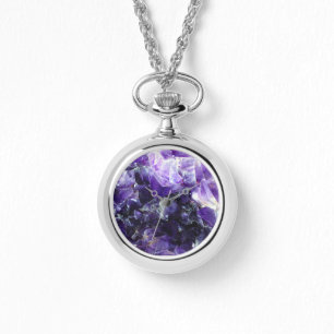 Reloj De Pulsera Amatista púrpura