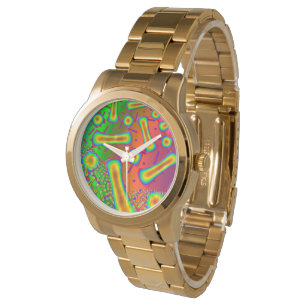 Reloj De Pulsera Ambrosia Fractal de vidrio dicroico