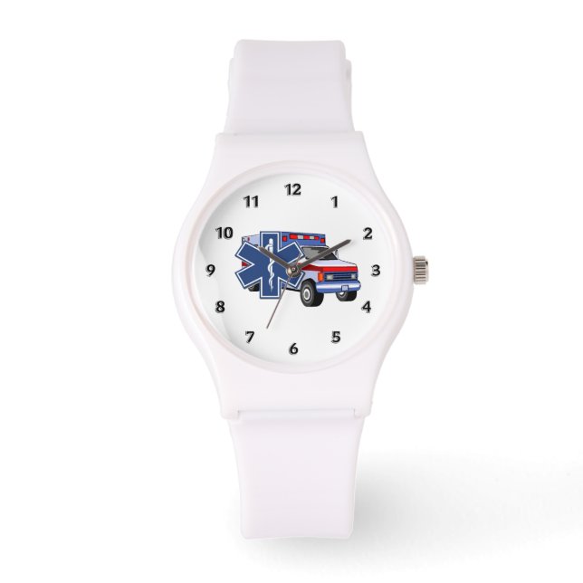 Reloj De Pulsera Ambulancia EMS (Anverso)