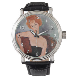 Reloj De Pulsera Amedeo Modigliani - Vestido nocturno Chica pelirro