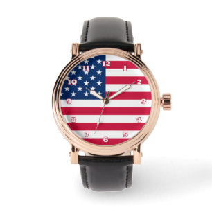 Reloj De Pulsera American Flag Watch Gift USA Patriotic