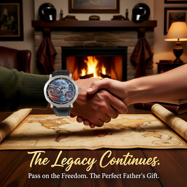 Reloj De Pulsera American Ride, Moonlit Horizon Watch. (Subido por el creador)